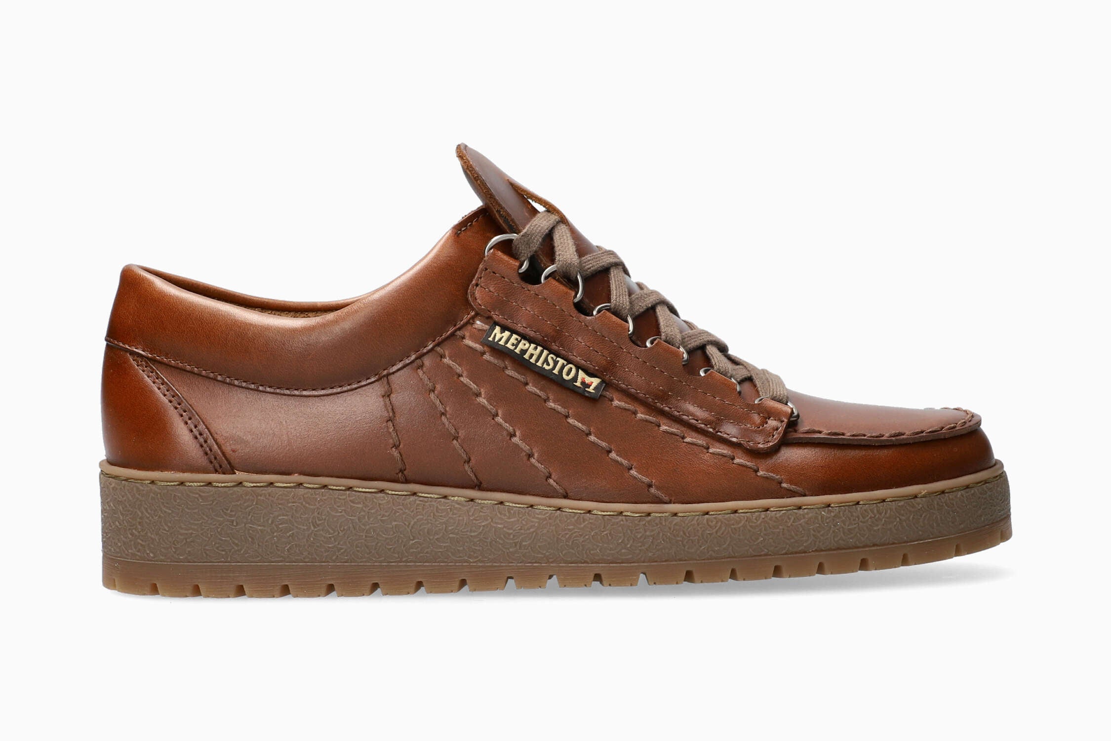 MEPHISTO RAINBOW Man Originals Donker Kastanjebruin Leer Glad