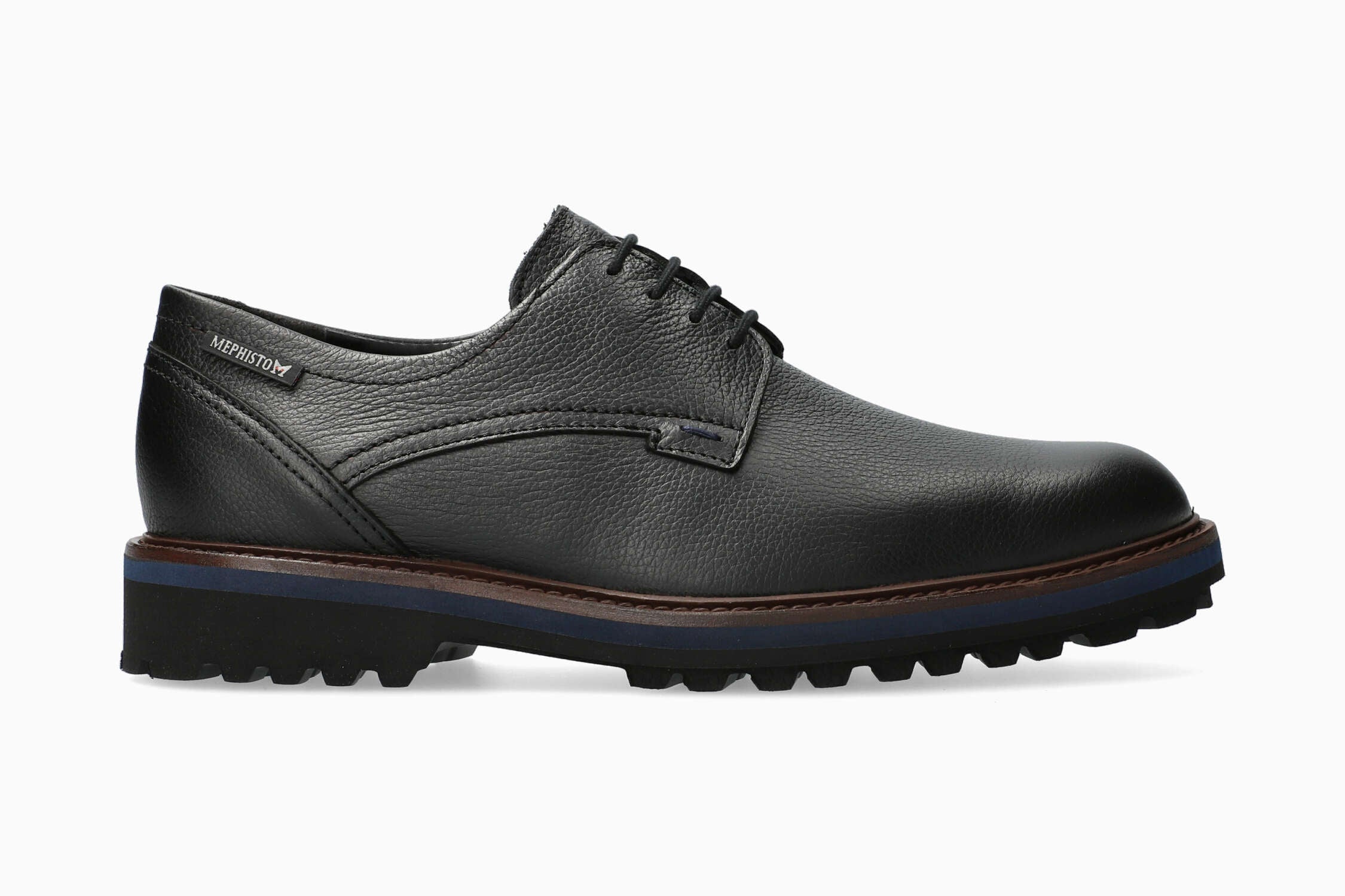 MEPHISTO BATISTE | Men Business Shoes Black Leather Smooth