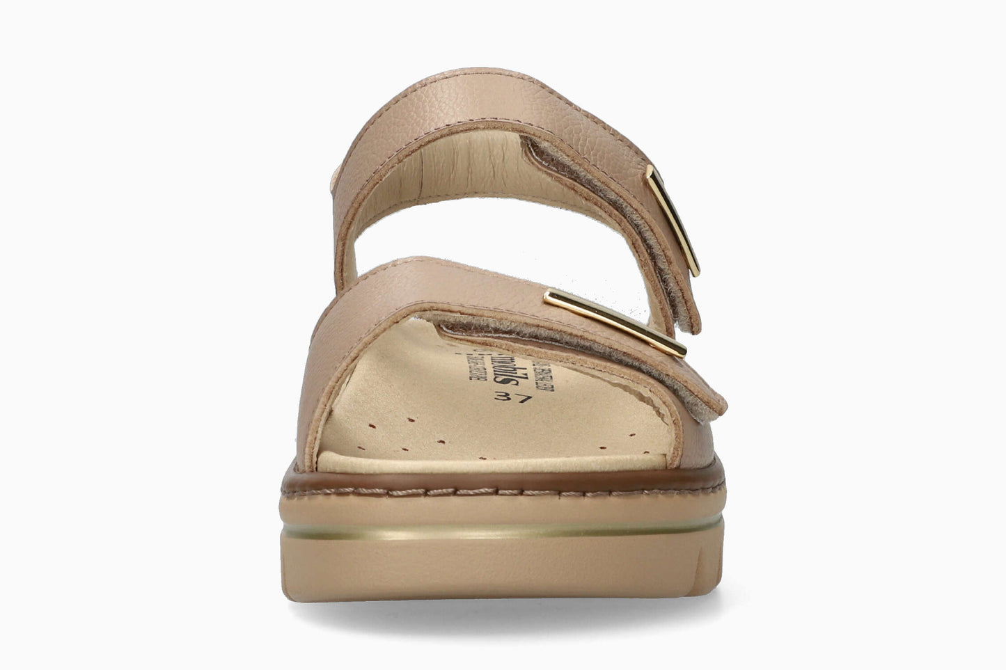 Clem - Light Taupe Women Sandals With Heel
