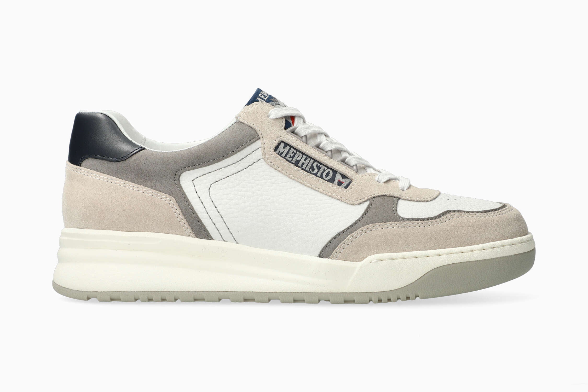 MEPHISTO NORWIN | Hombre Sneaker Gris Cuero Terciopelo | Mephisto.com