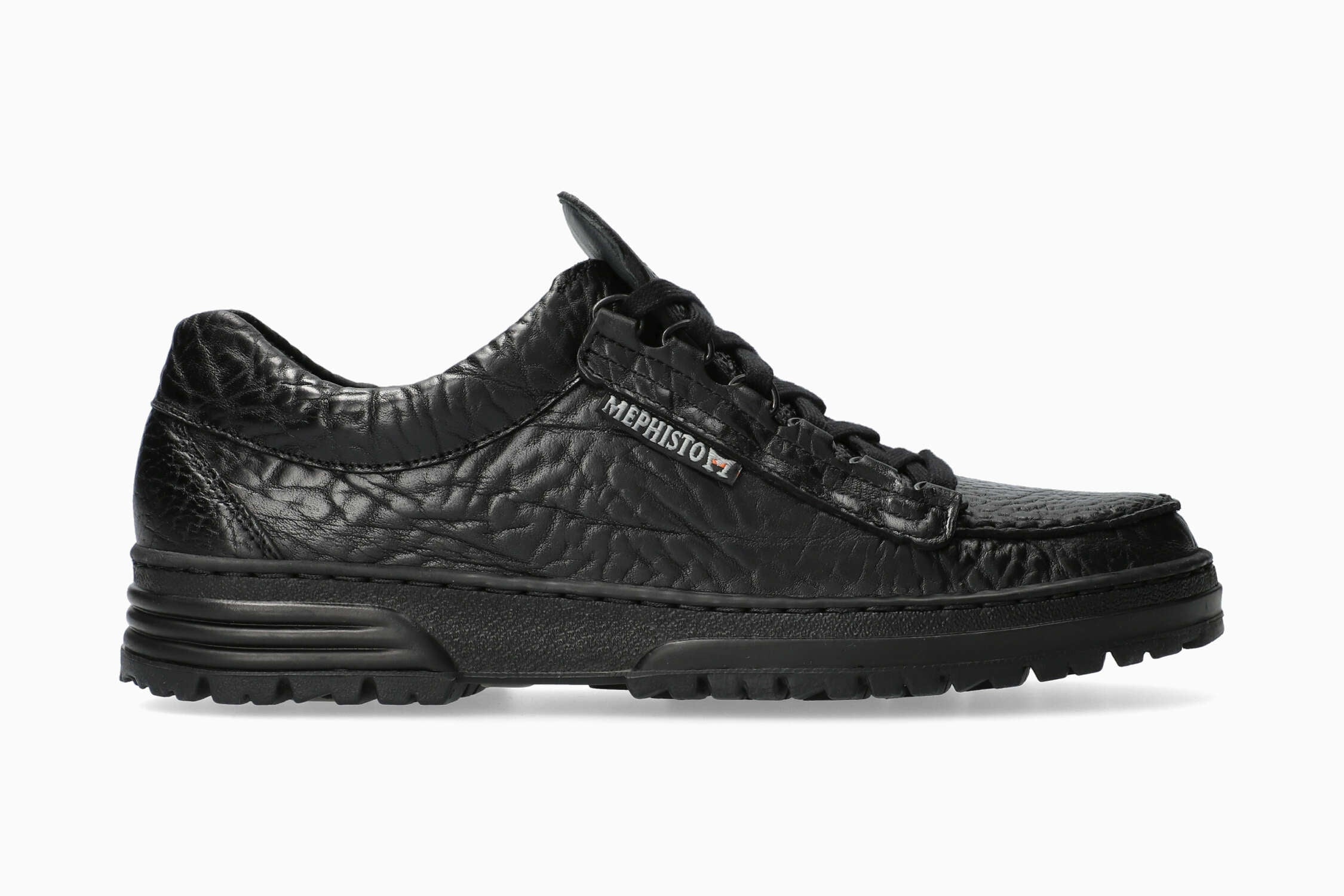 MEPHISTO CRUISER レザー スニーカー 25cm 黒 クルーザー MEPHISTO CRUISER | Men Outdoor Shoes Black Leather Crumpled Effect