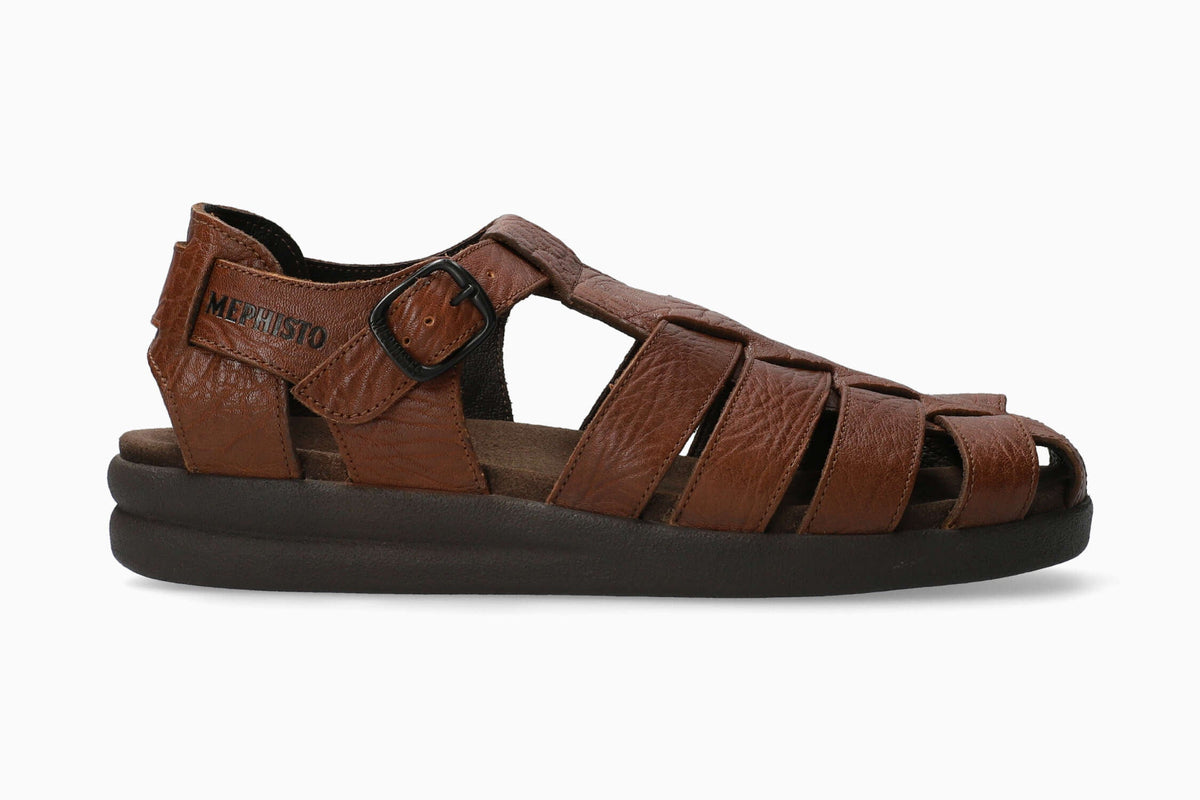 Mephisto Sam Brown Leather Men\'s Sandals Mephisto Sam (Desert) – Bows and Arrows main image 3