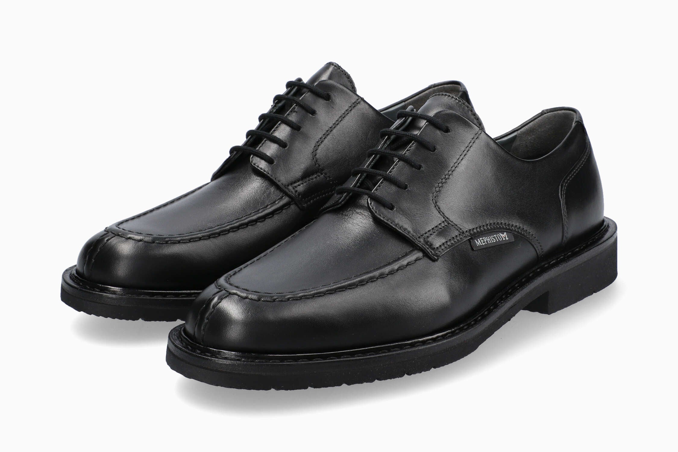 MEPHISTO PHOEBUS | Homme Goodyear Welt / Norvegien Noir Cuir Lisse