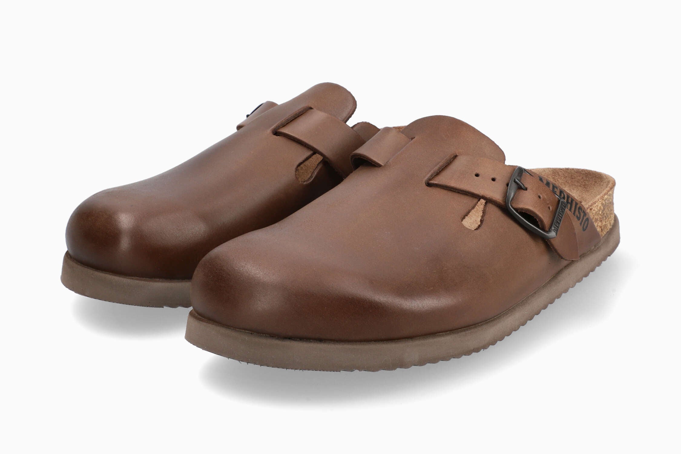 MEPHISTO メフィスト NATHAN ナーサン EU42 MEPHISTO NATHAN | Homme Sandales Voute Liege Marron Fonce Cuir