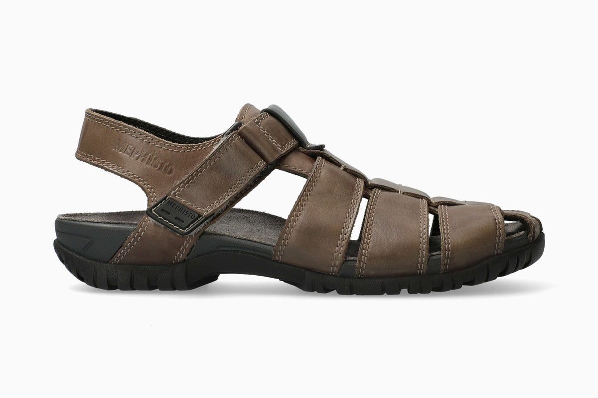 MEPHISTO BASILE | Men Sandals Dark Grey Leather Smooth  display picture 1