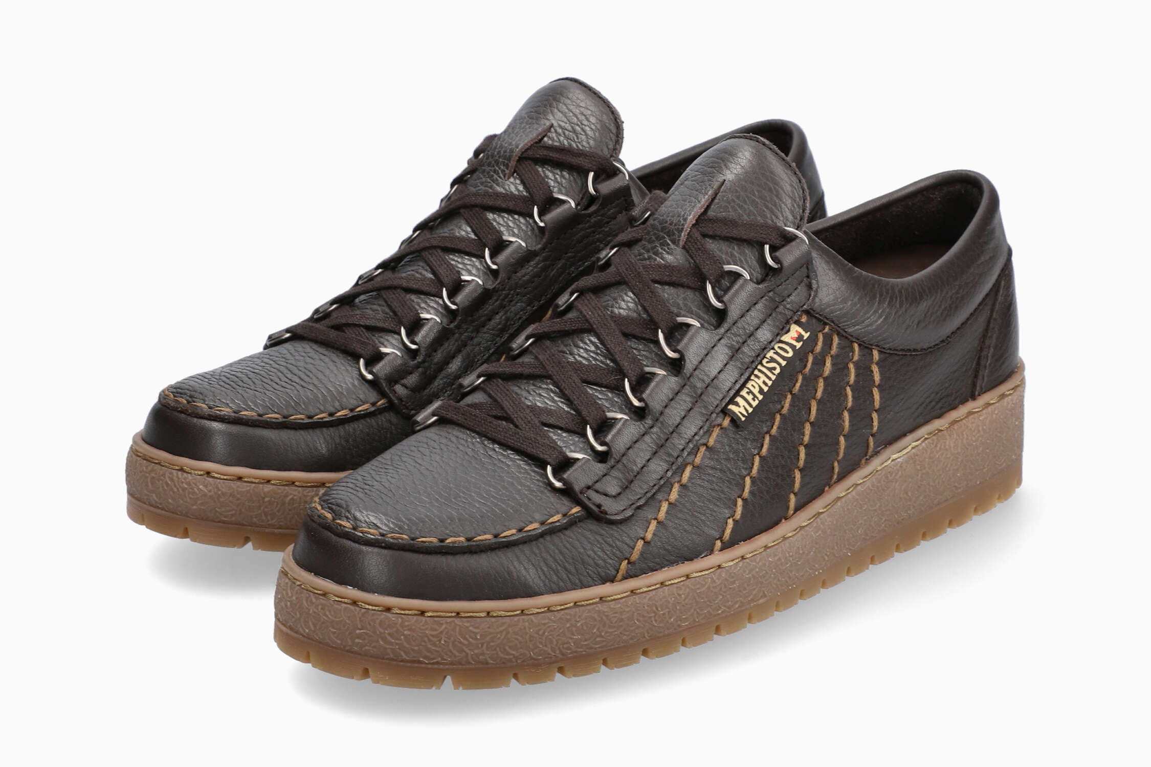 MEPHISTO RAINBOW | Men Originals Dark Brown Leather Smooth