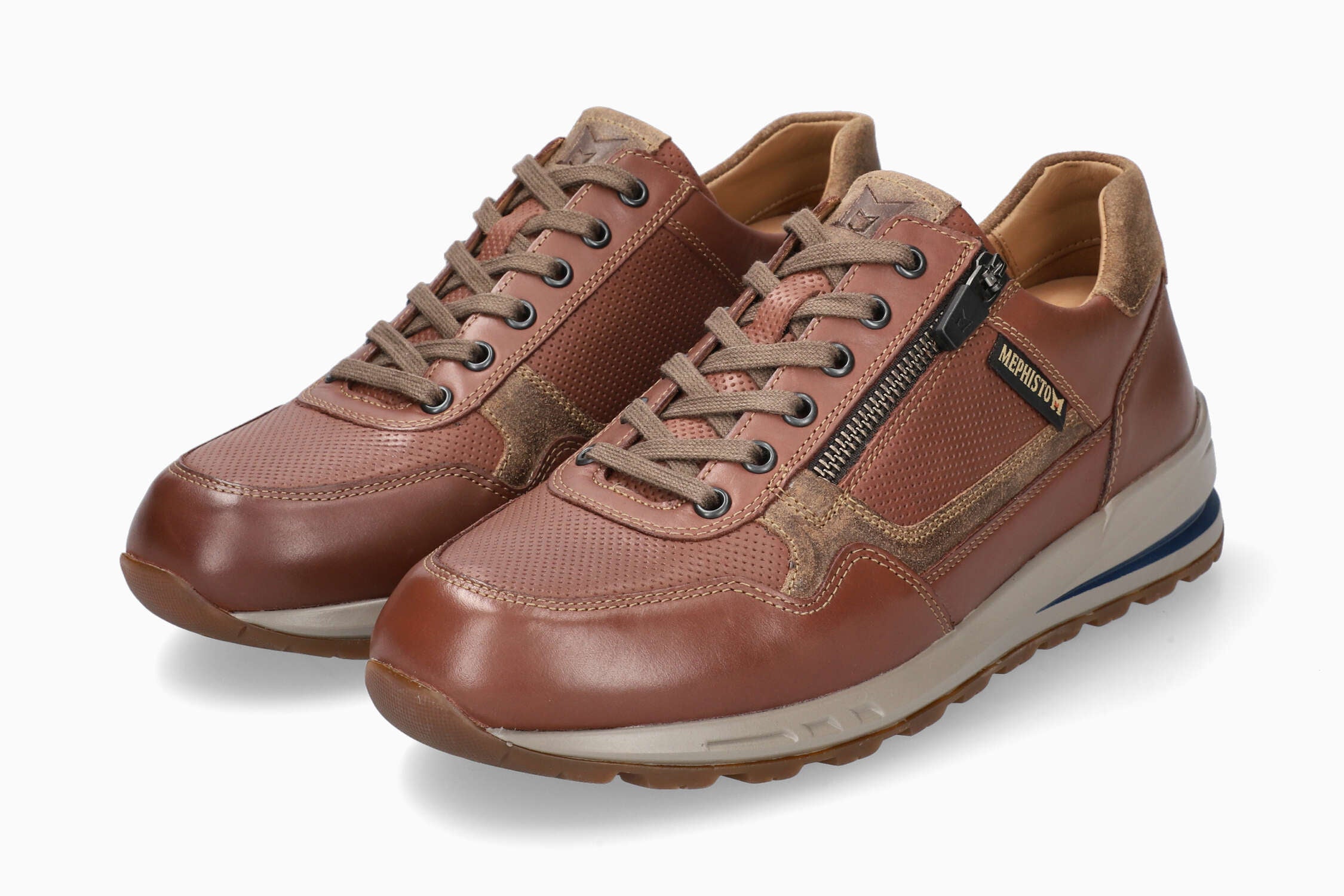 MEPHISTO BRADLEY | Men Sneaker Dark Brown Leather Smooth