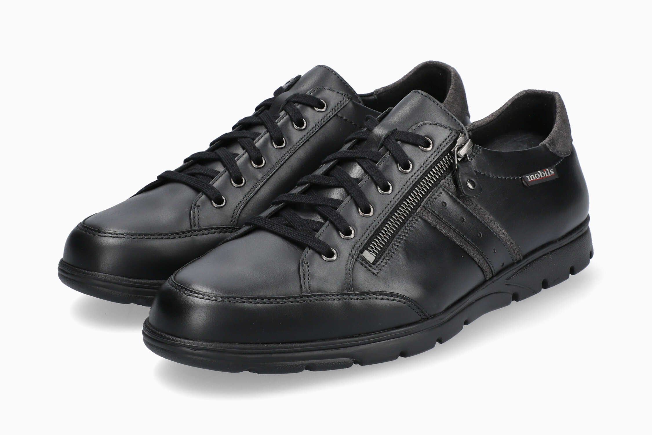 MOBILS KRISTOF | Men Sneaker Black Leather Smooth | Mephisto.com