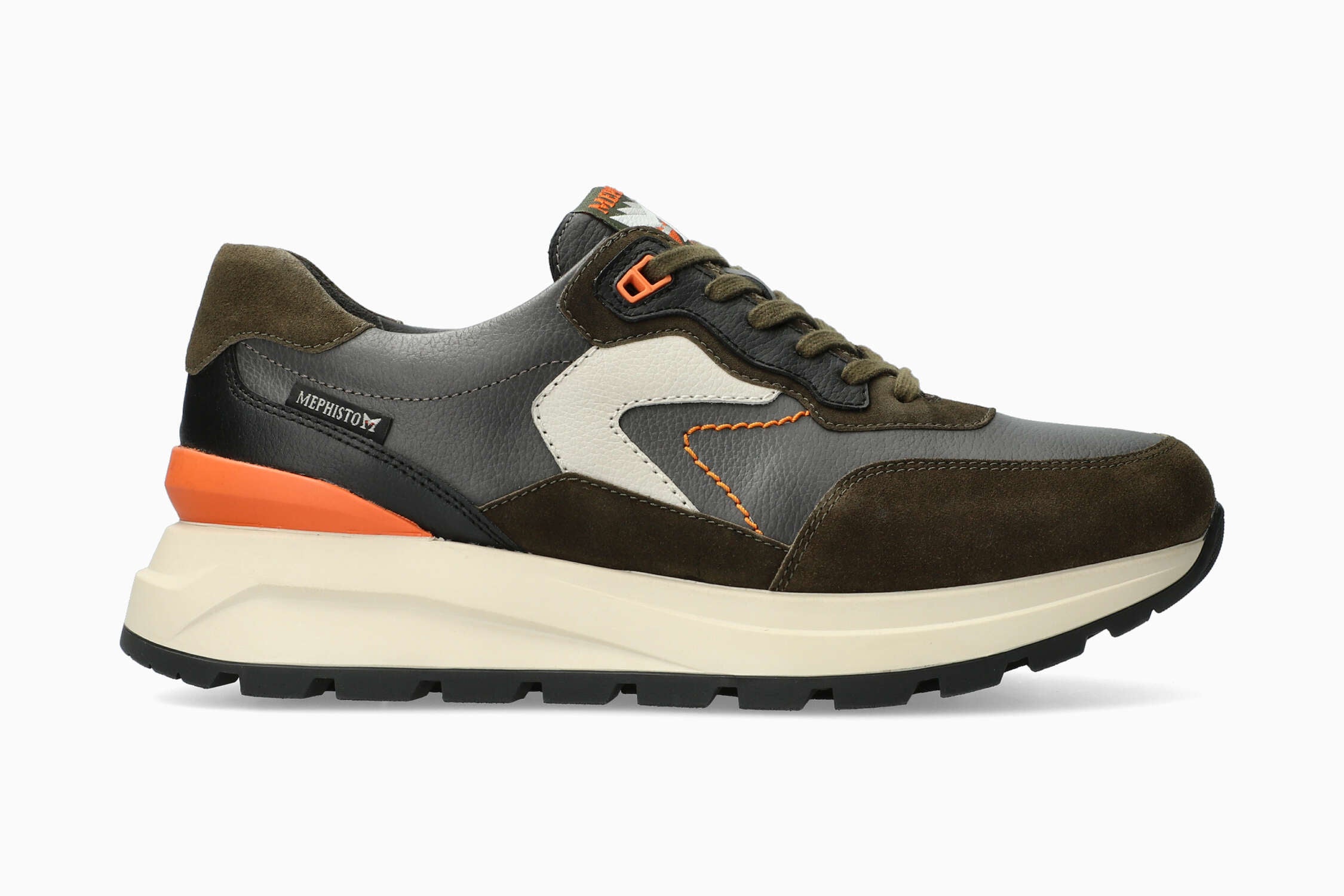 MEPHISTO CRUZ | Men Sneaker Green Leather Smooth | Mephisto.com