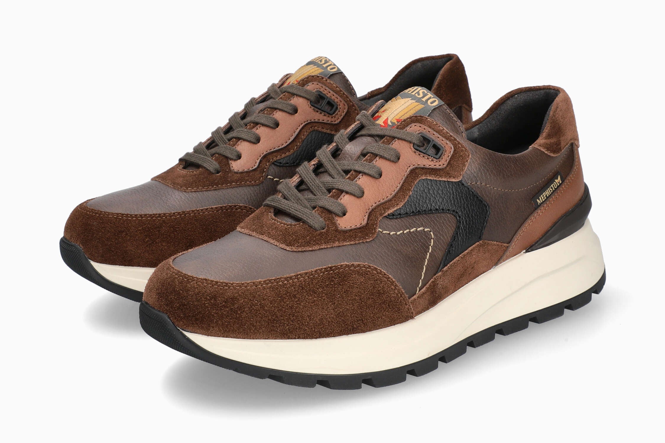 MEPHISTO CRUZ | Men Sneaker Dark Brown Leather Smooth | Mephisto.com