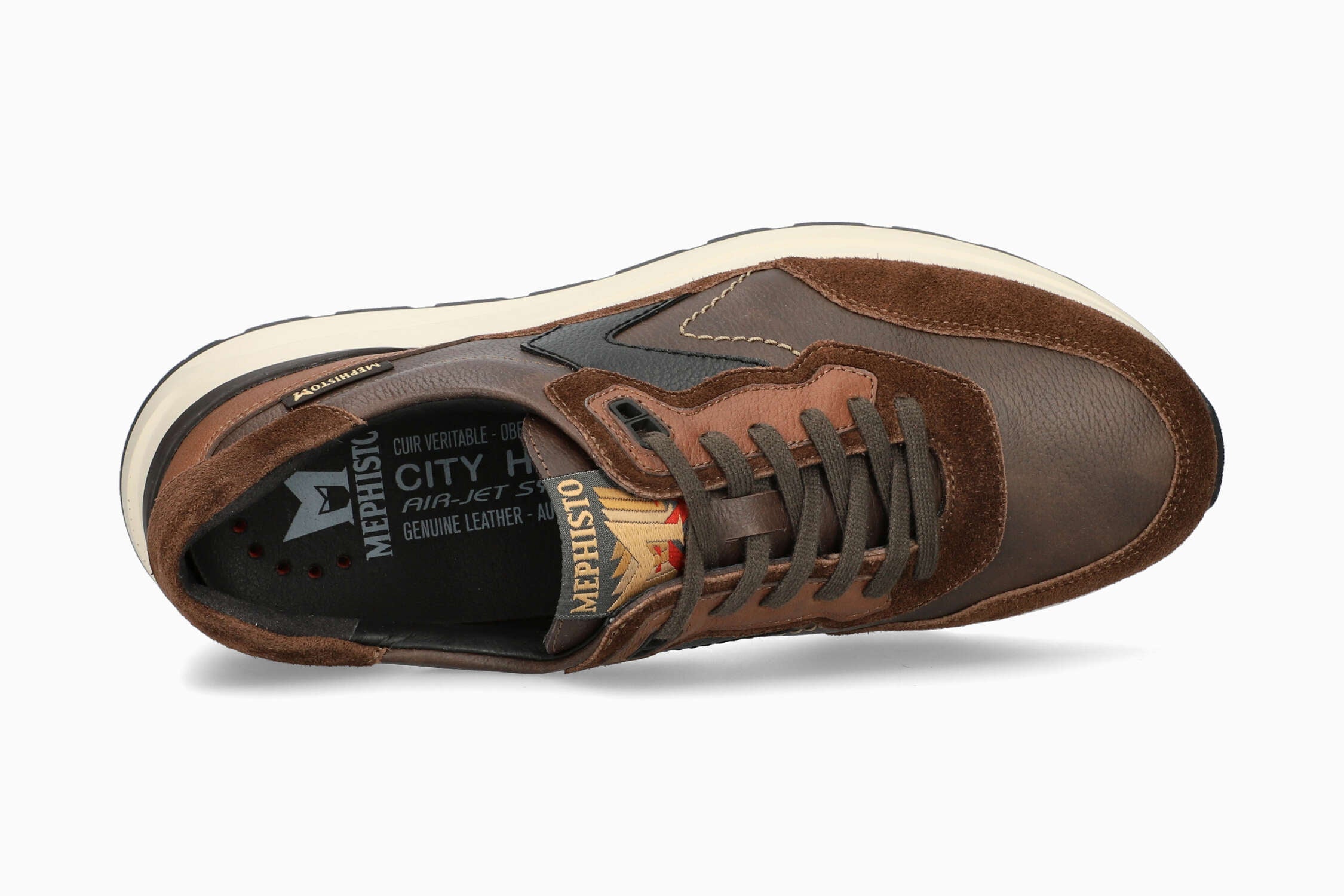 MEPHISTO CRUZ | Men Sneaker Dark Brown Leather Smooth | Mephisto.com