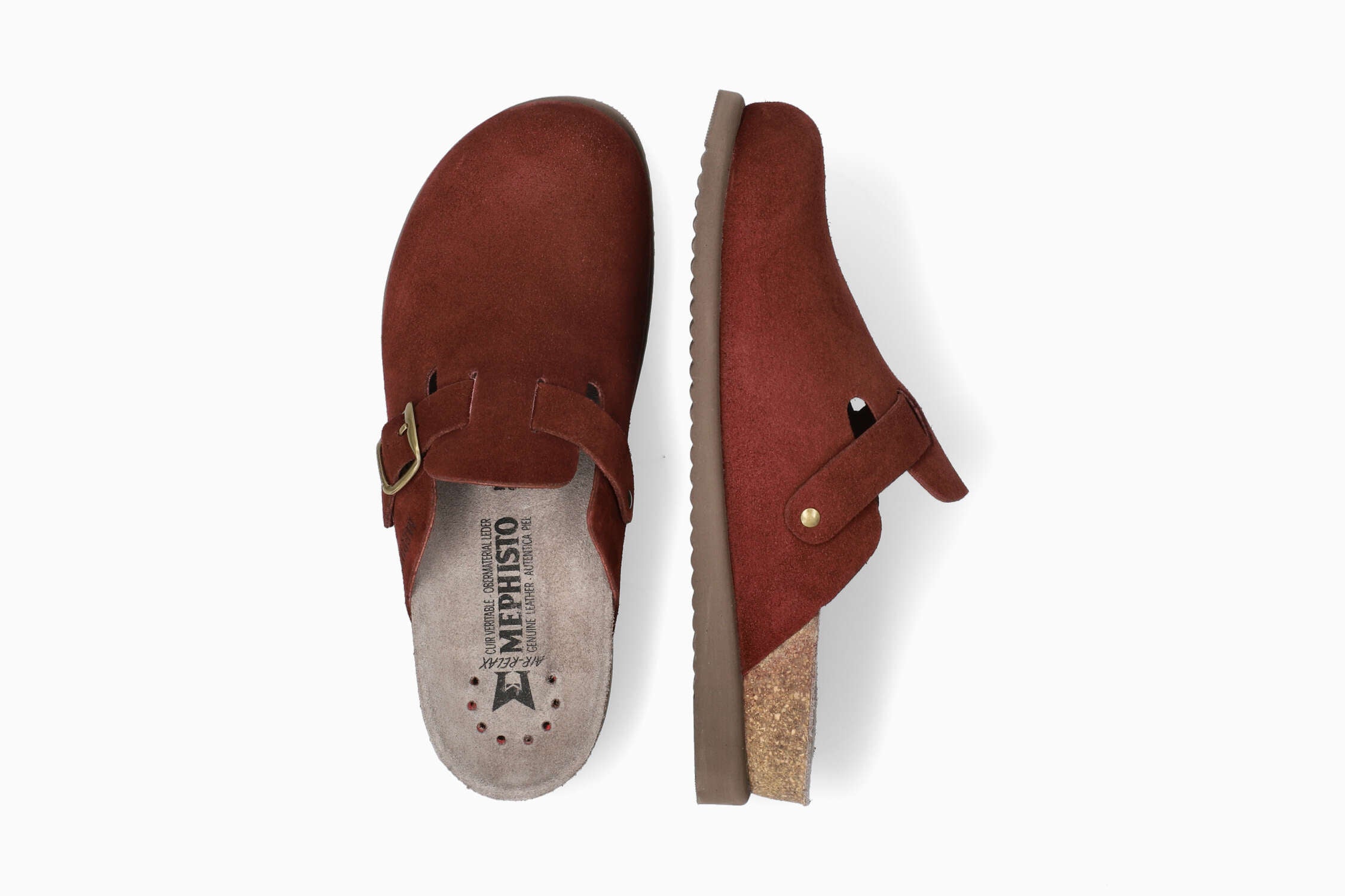 Halina - Cordovan Women Cork Sandals