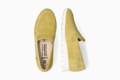 Dixie - Lime Women Slip-Ons