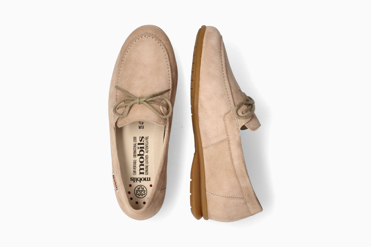 MOBILS SIAM | Women Slip-ons Beige Leather Velvet | Mephisto.com