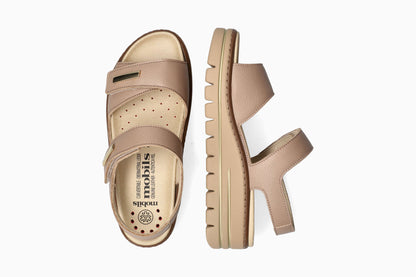 Clem - Light Taupe Women Sandals With Heel