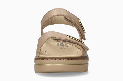 Clem - Light Taupe Women Sandals With Heel