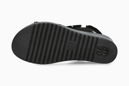 Nawel - Black Women Sandals With Heel