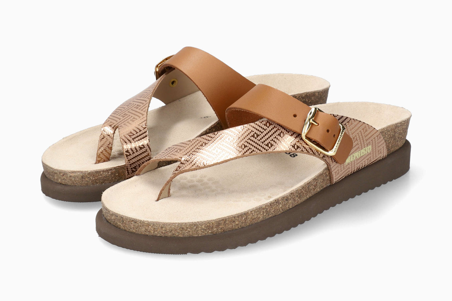 Helen Mix - Camel Women Cork Sandals