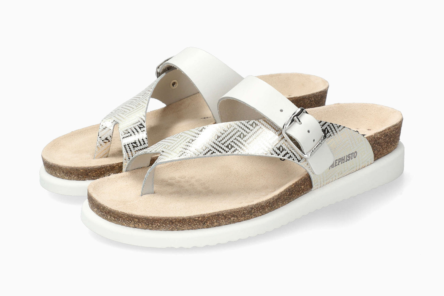 Helen Mix - Silver Women Cork Sandals