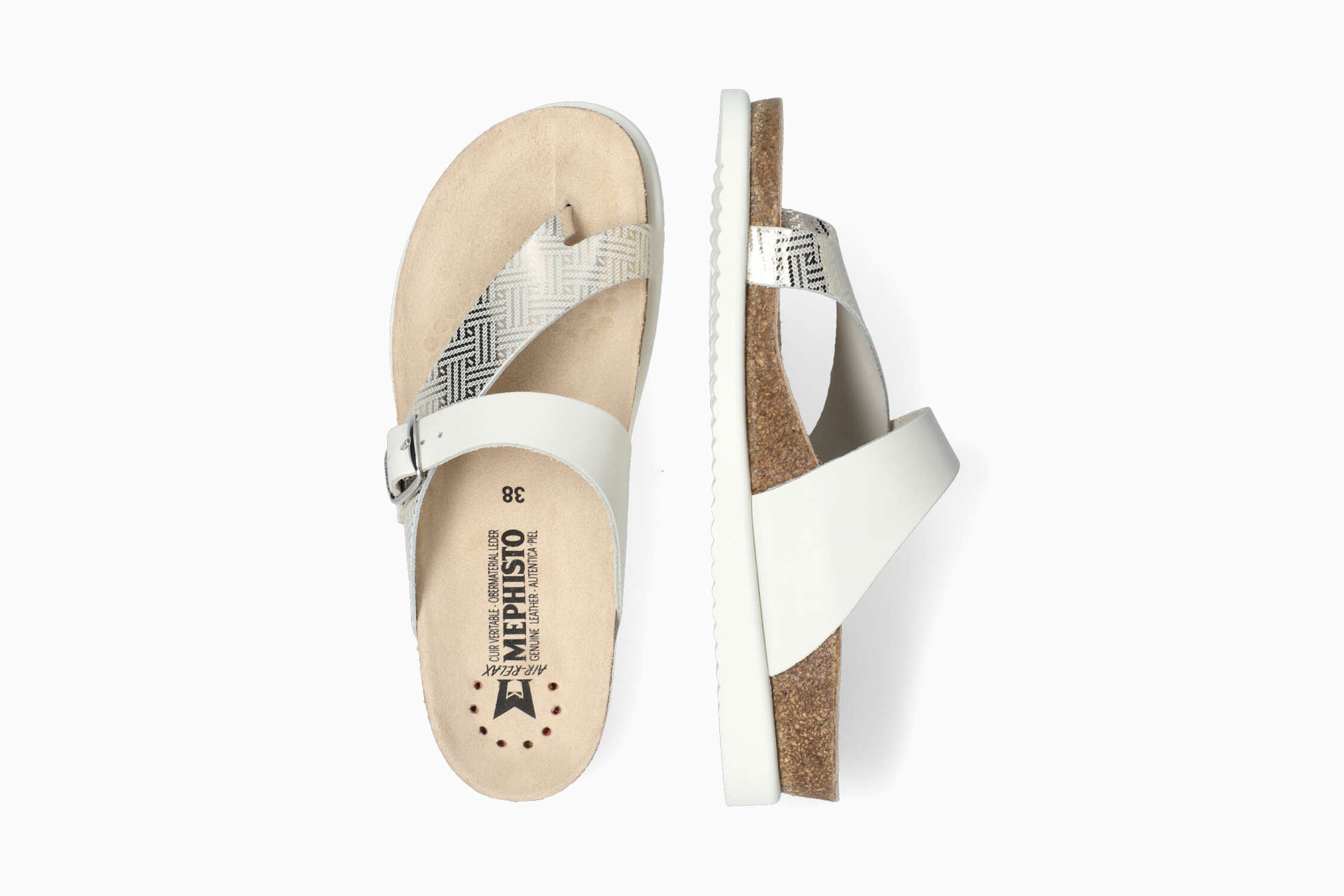 Helen Mix - Silver Women Cork Sandals