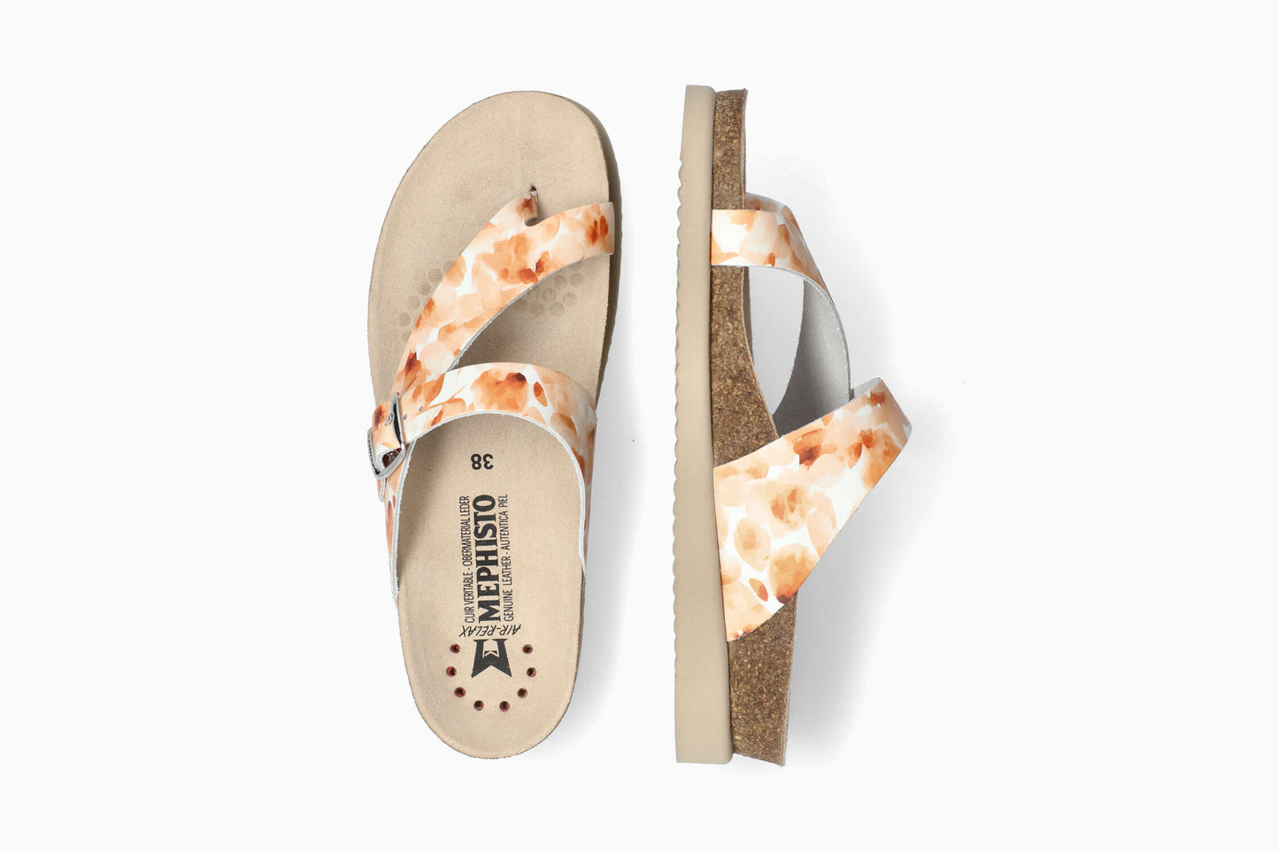 Helen - Burnt Orange Women Cork Sandals