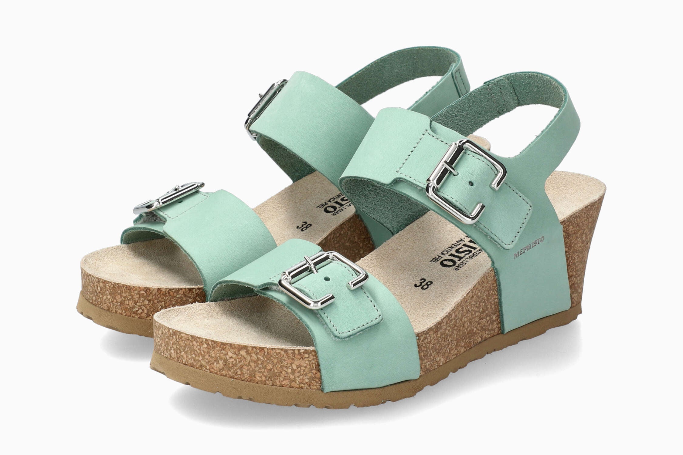 Lissandra - Light Grass Women Cork Sandals