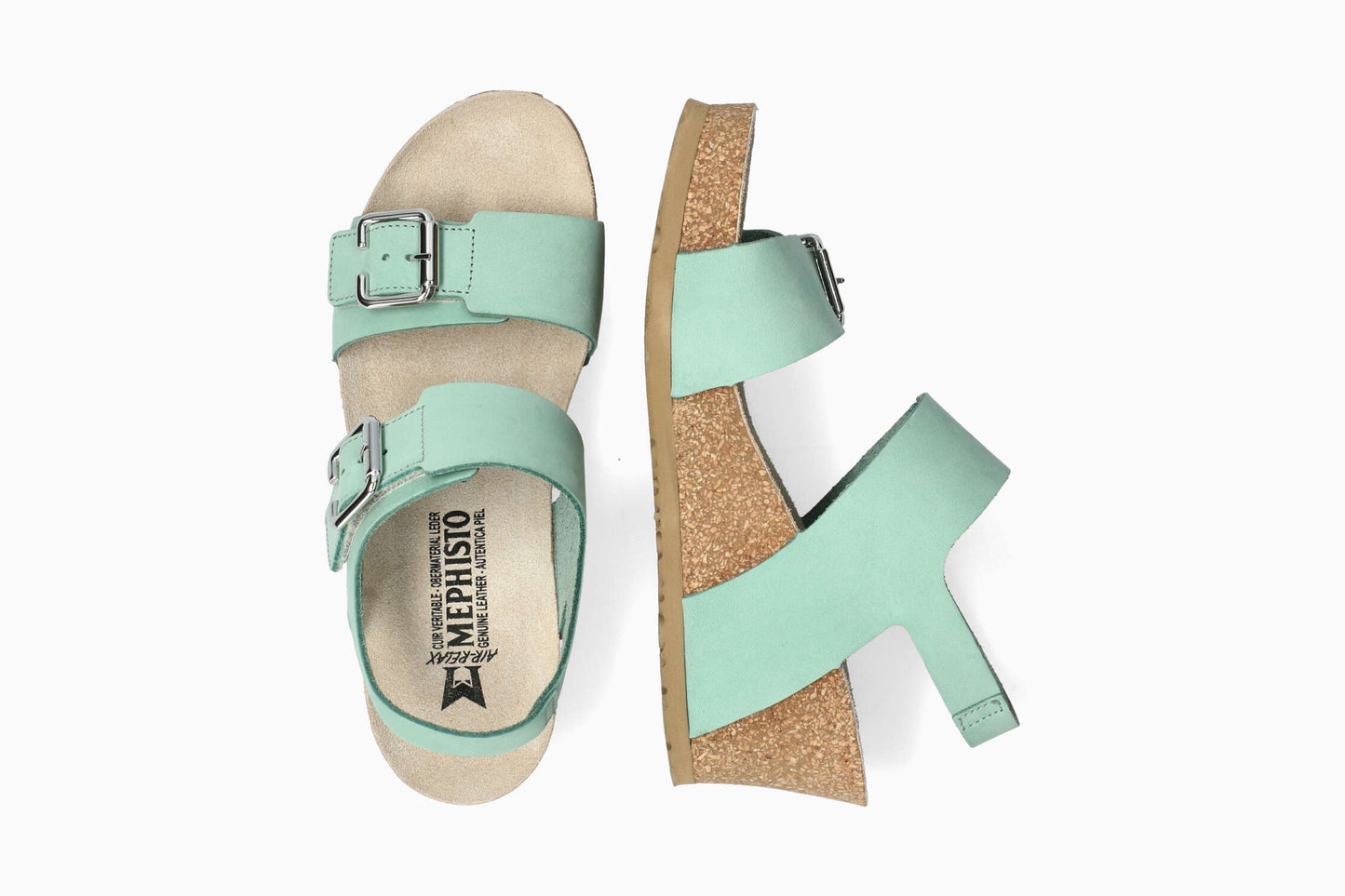 Lissandra - Light Grass Women Cork Sandals