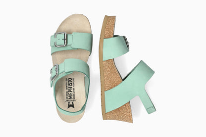 Lissandra - Light Grass Women Cork Sandals