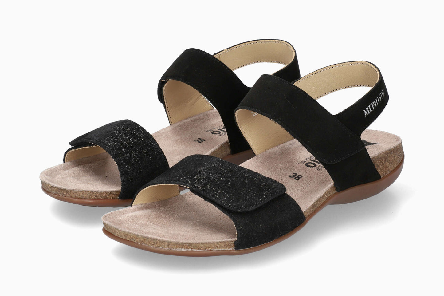 Agave - Black Women Cork Sandals