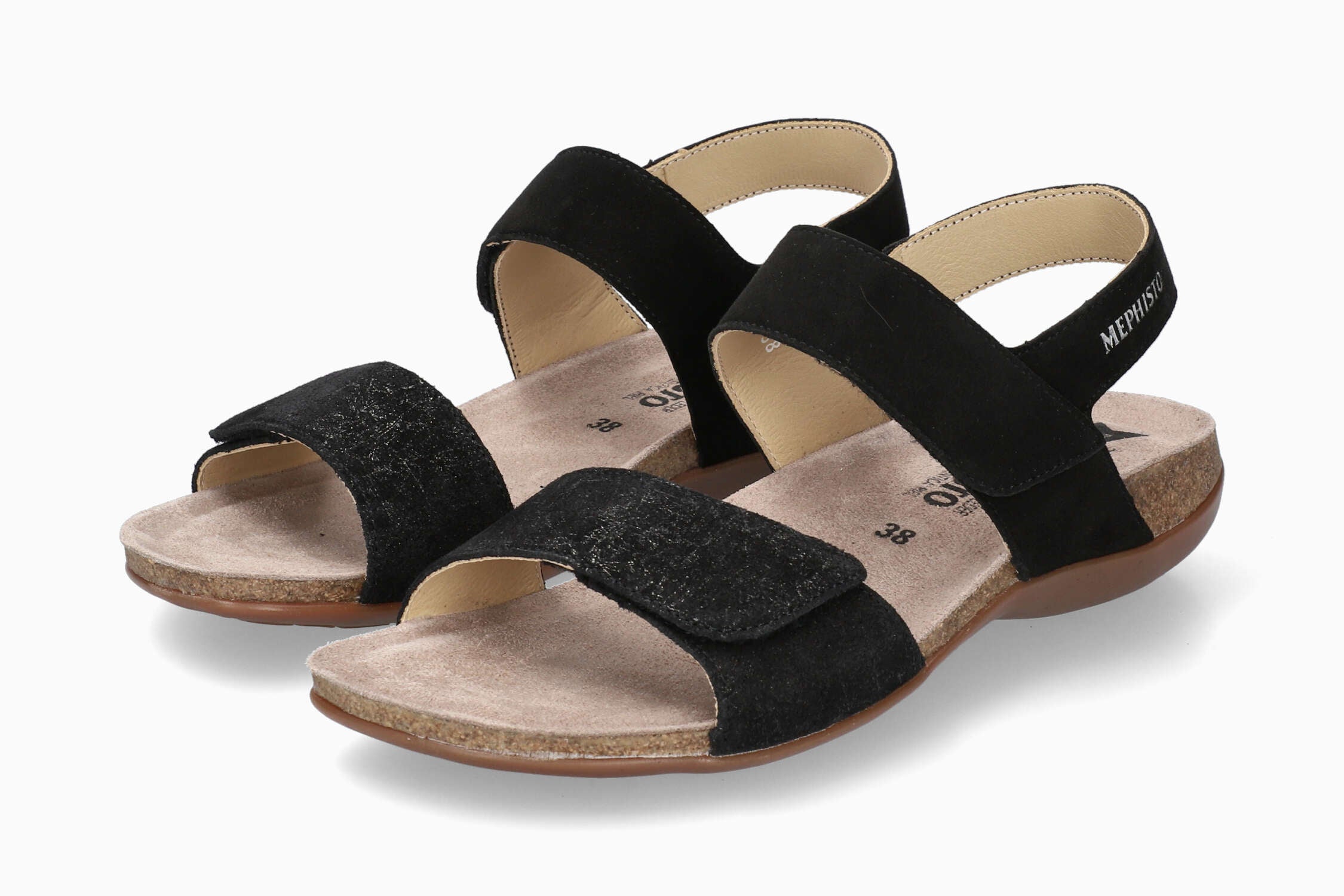 Agave - Black Women Cork Sandals