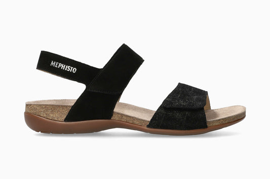 Agave - Black Women Cork Sandals