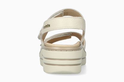 Clem - Light Sand Women Sandals With Heel