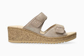 Navina - Light Taupe Women Sandals With Heel