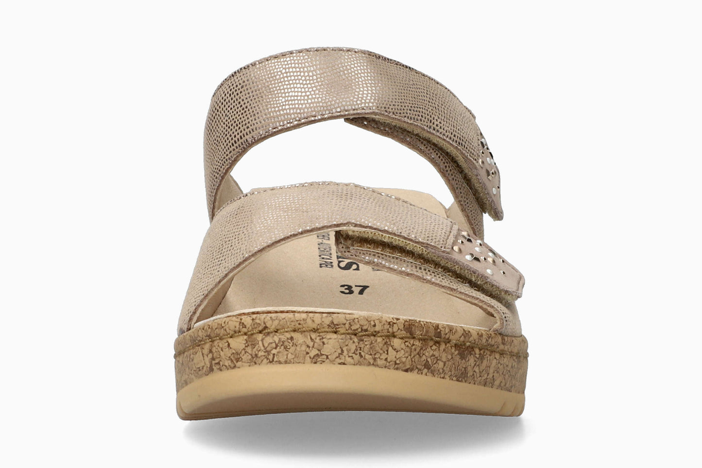 Navina - Light Taupe Women Sandals With Heel