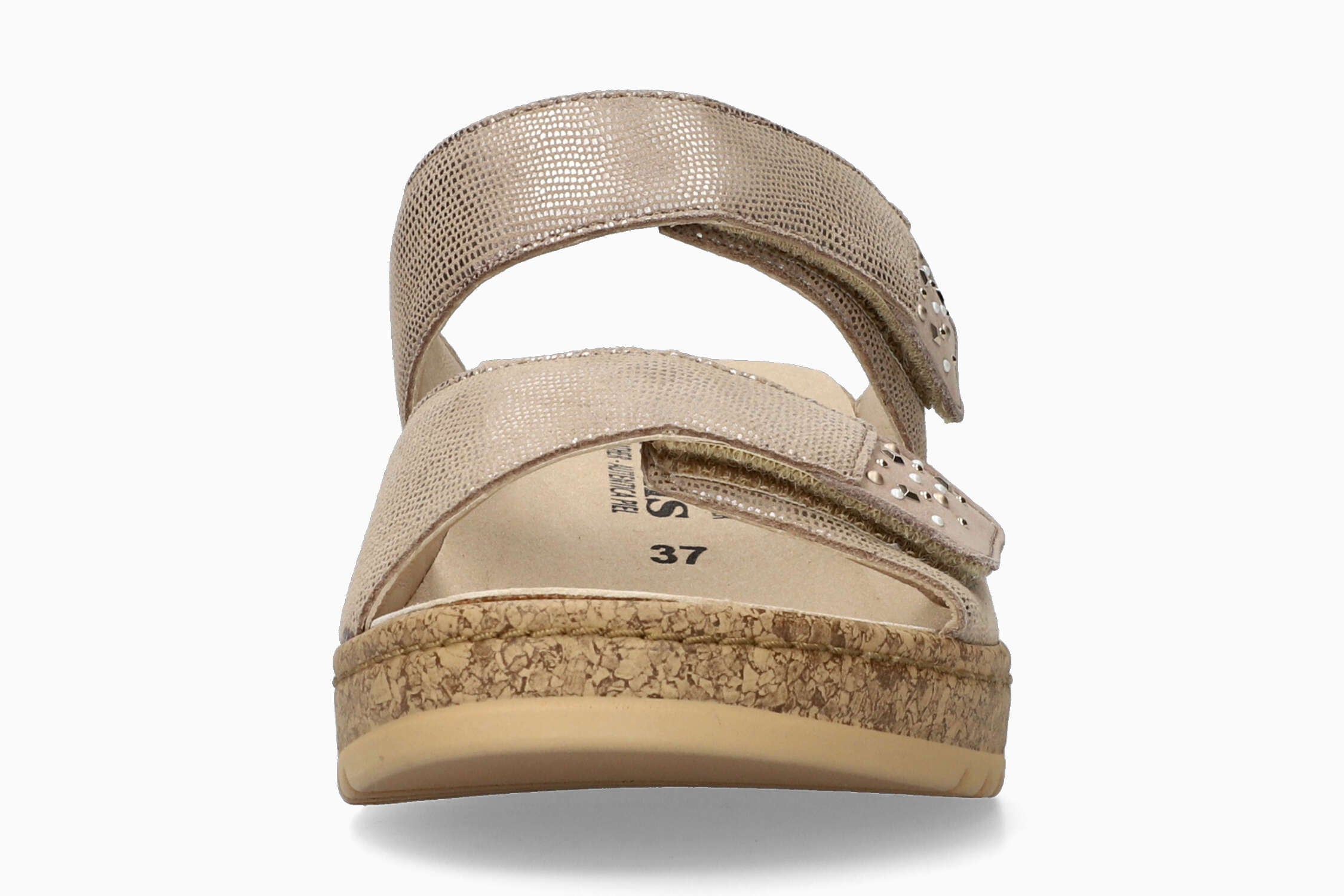 Navina - Light Taupe Women Sandals With Heel