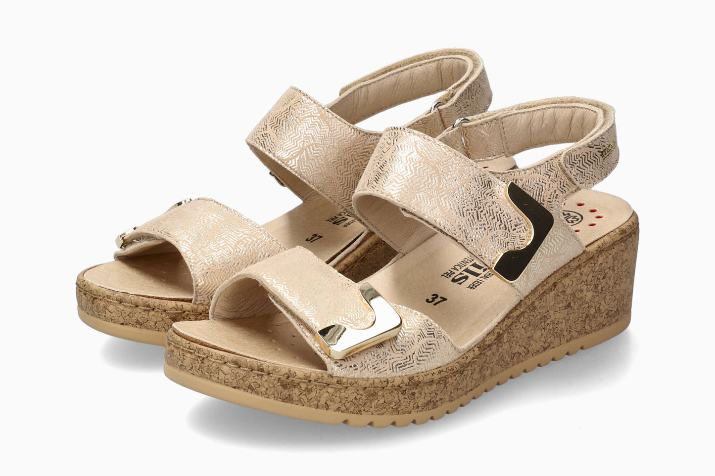Nawel - Sand Women Sandals With Heel
