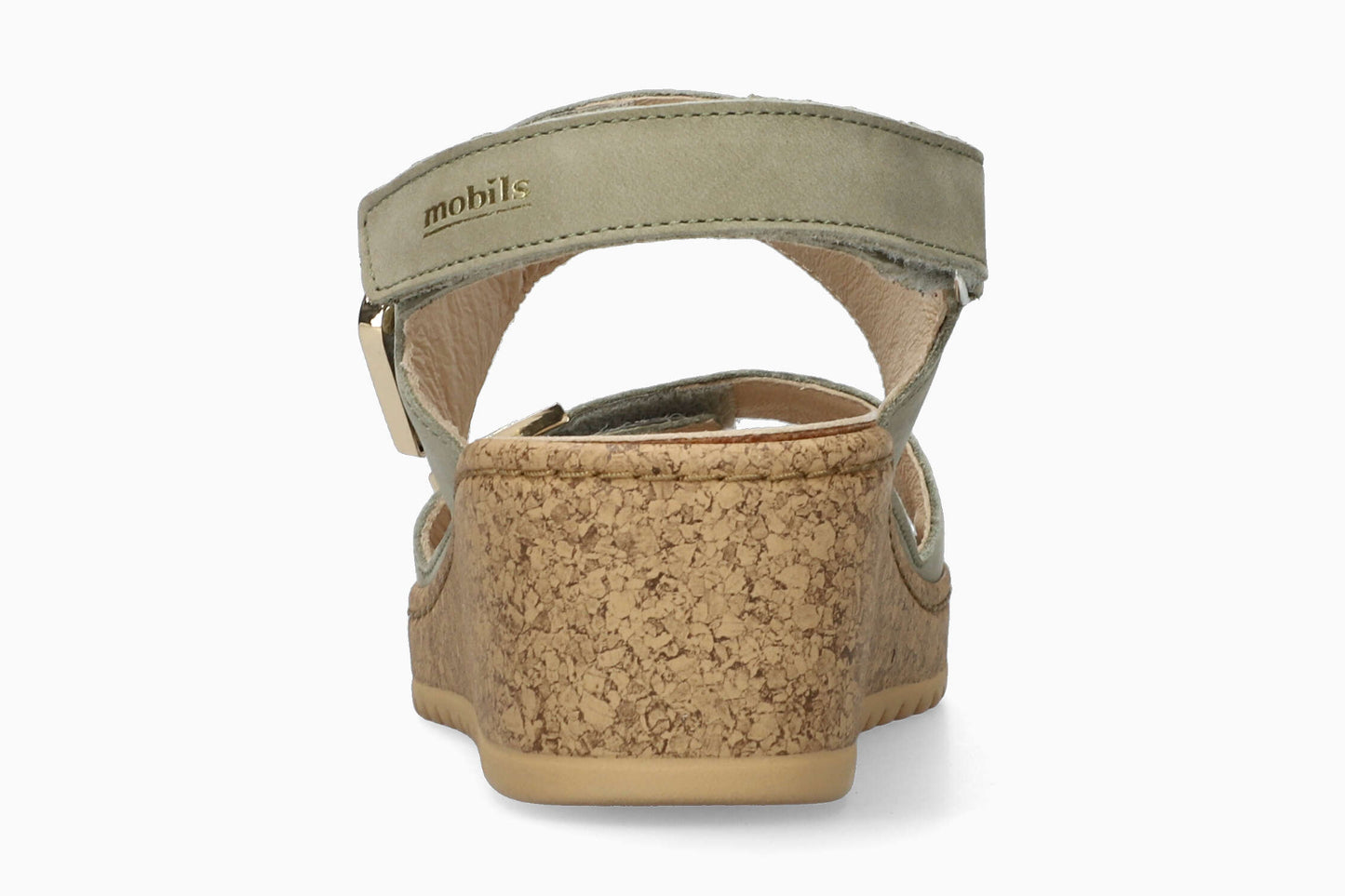 Nawel - Light Khaki Women Sandals With Heel