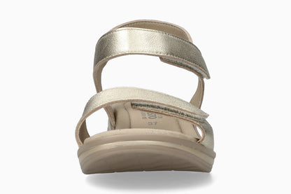 Floraline - Gold Women Sandals With Heel