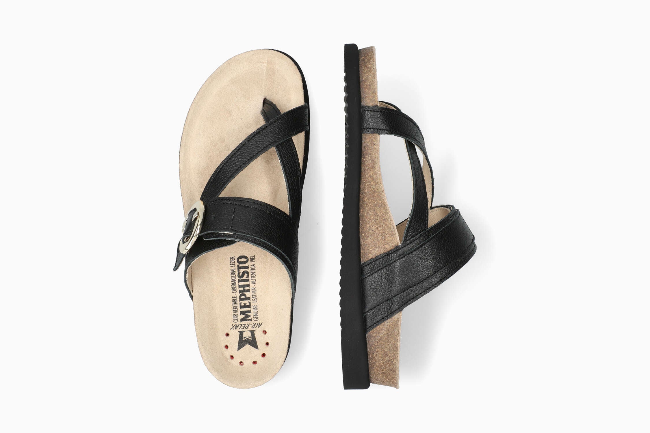 Izaora - Black Women Cork Sandals
