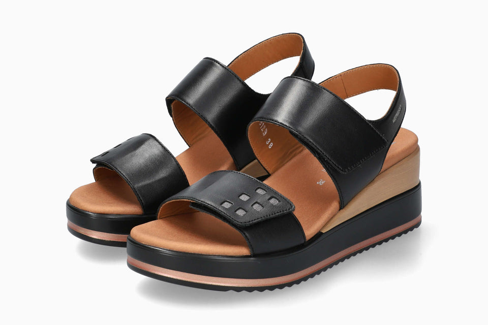 Swena N - Black Women Sandals With Heel