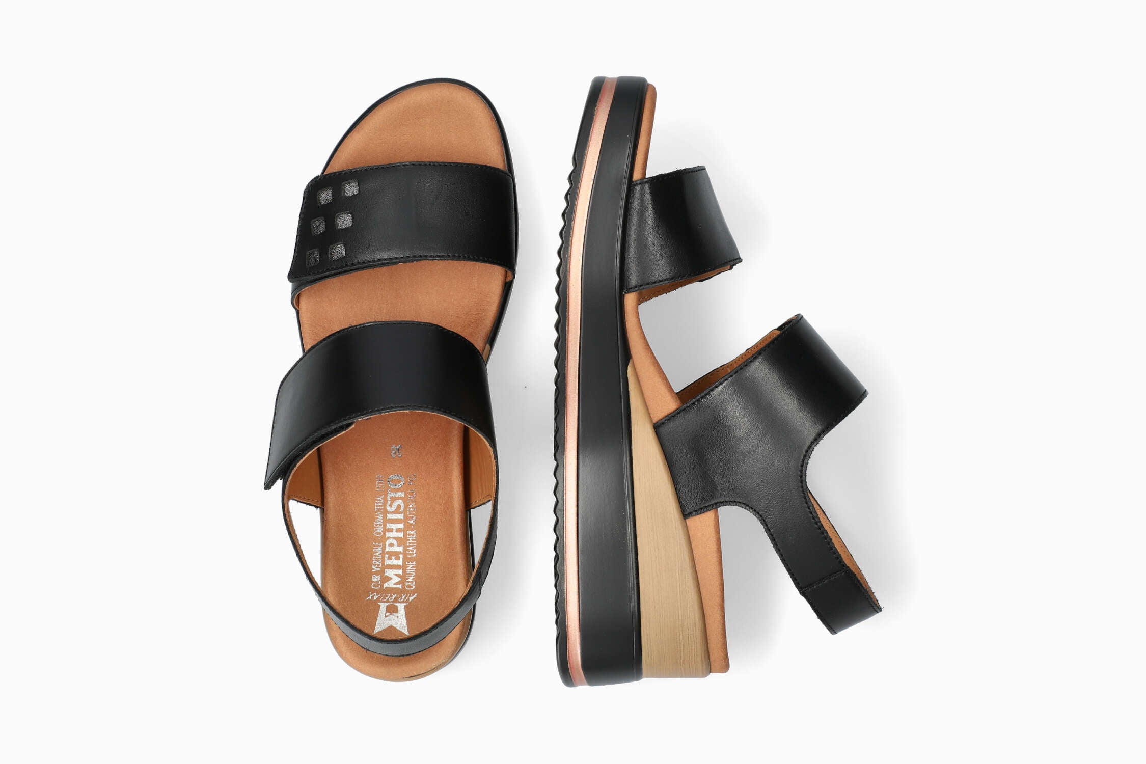 Swena N - Black Women Sandals With Heel