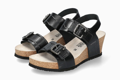 Lissandra - Black Women Cork Sandals