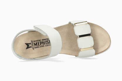 Leonore - White Women Cork Sandals