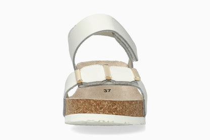 Leonore - White Women Cork Sandals
