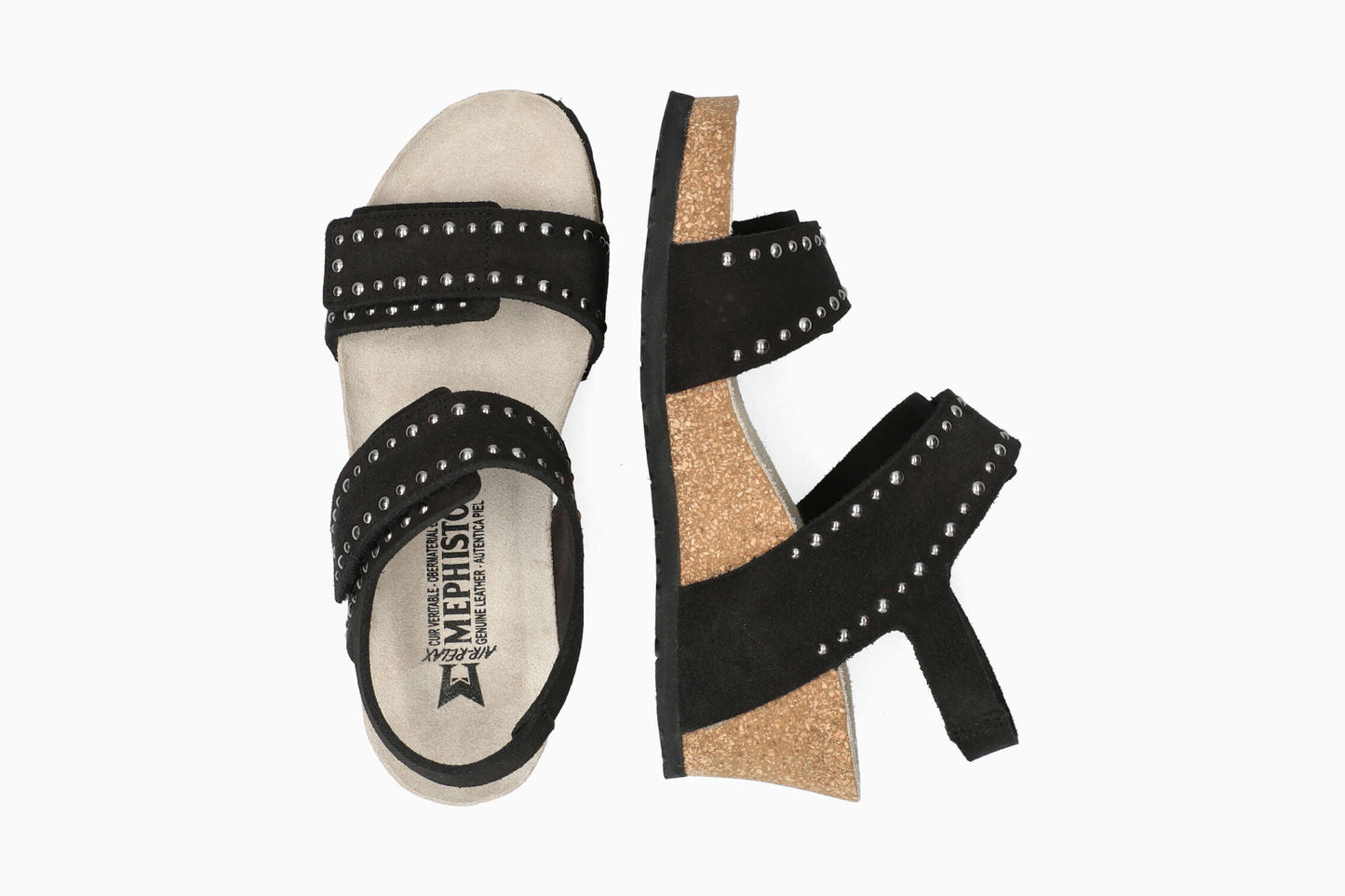 Lina - Black Women Cork Sandals