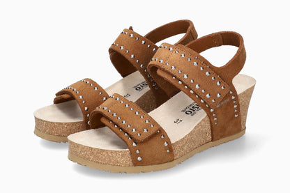 Lina - Tobacco Women Cork Sandals