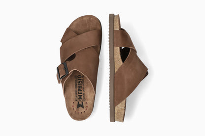 Nordine - Dark Brown Men Cork Sandals