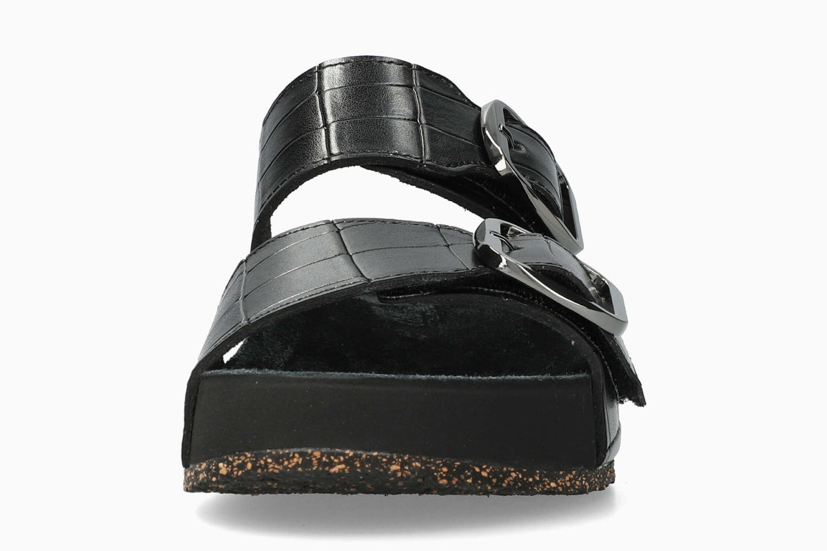 Sandales Venus En Cuir Vegan Noir - Talon Haut, Occasion, Taille US 7