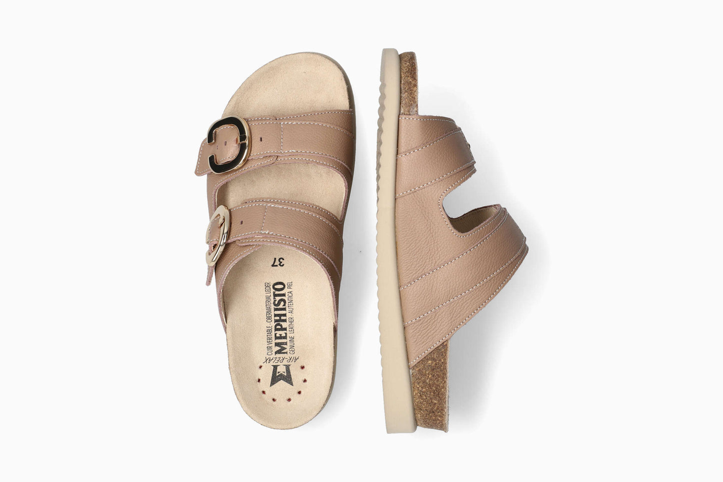 Iara - Light Taupe Women Cork Sandals