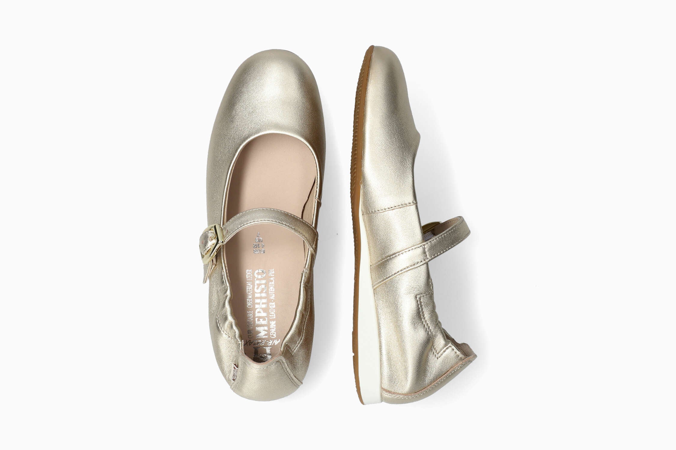 Belle - Gold Women Ballerinas